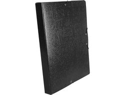 Carpeta Proyectos Liderpapel Folio Lomo 30Mm Carton Gofrado Negra