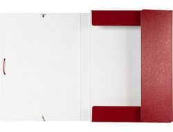 Carpeta Proyectos Liderpapel Folio Lomo 30Mm Carton Gofrado Roja
