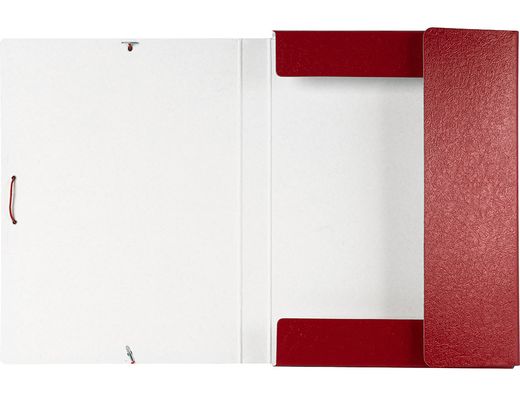 Carpeta Proyectos Liderpapel Folio Lomo 30Mm Carton Gofrado Roja