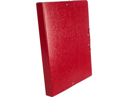Carpeta Proyectos Liderpapel Folio Lomo 30Mm Carton Gofrado Roja