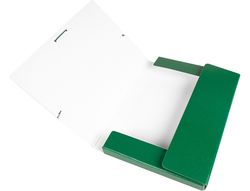 Carpeta Proyectos Liderpapel Folio Lomo 30Mm Carton Gofrado Verde