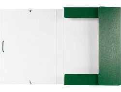 Carpeta Proyectos Liderpapel Folio Lomo 30Mm Carton Gofrado Verde