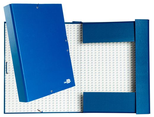 Carpeta Proyectos Liderpapel Folio Lomo 50Mm Carton Forrado Azul