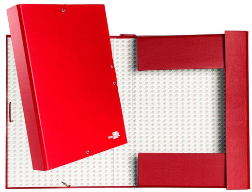 Carpeta Proyectos Liderpapel Folio Lomo 50Mm Carton Forrado Roja