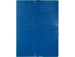 Carpeta Proyectos Liderpapel Folio Lomo 50Mm Carton Gofrado Azul