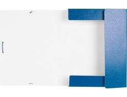 Carpeta Proyectos Liderpapel Folio Lomo 50Mm Carton Gofrado Azul