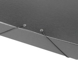 Carpeta Proyectos Liderpapel Folio Lomo 50Mm Carton Gofrado Gris