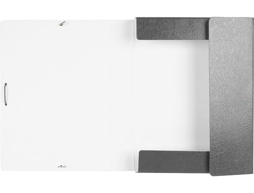 Carpeta Proyectos Liderpapel Folio Lomo 50Mm Carton Gofrado Gris