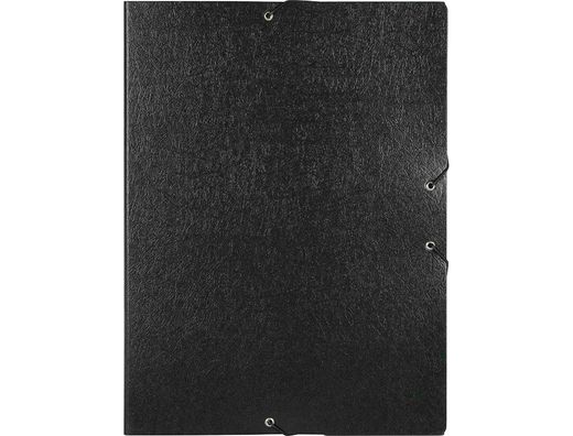 Carpeta Proyectos Liderpapel Folio Lomo 50Mm Carton Gofrado Negra