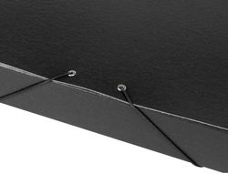Carpeta Proyectos Liderpapel Folio Lomo 50Mm Carton Gofrado Negra