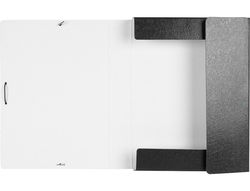 Carpeta Proyectos Liderpapel Folio Lomo 50Mm Carton Gofrado Negra