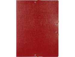 Carpeta Proyectos Liderpapel Folio Lomo 50Mm Carton Gofrado Roja