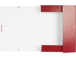Carpeta Proyectos Liderpapel Folio Lomo 50Mm Carton Gofrado Roja