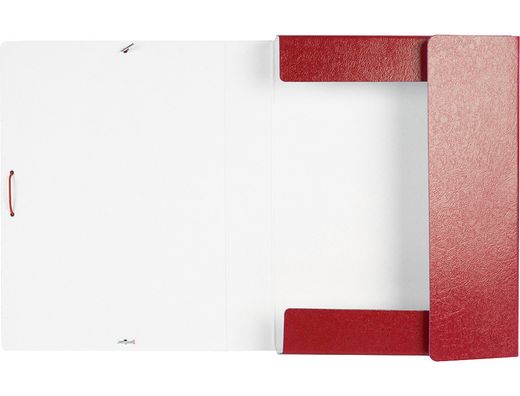 Carpeta Proyectos Liderpapel Folio Lomo 50Mm Carton Gofrado Roja