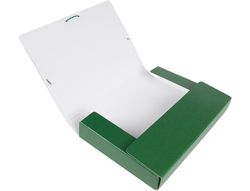 Carpeta Proyectos Liderpapel Folio Lomo 50Mm Carton Gofrado Verde