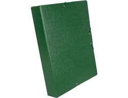 Carpeta Proyectos Liderpapel Folio Lomo 50Mm Carton Gofrado Verde