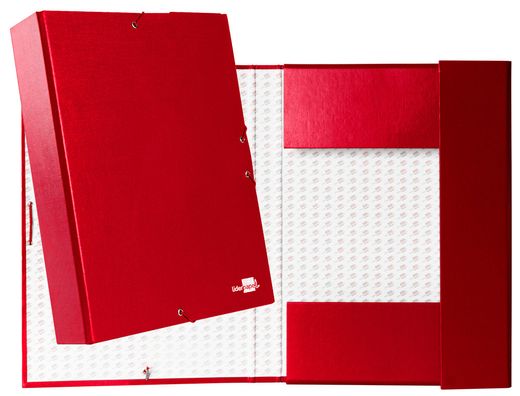 Carpeta Proyectos Liderpapel Folio Lomo 70Mm Carton Forrado Roja