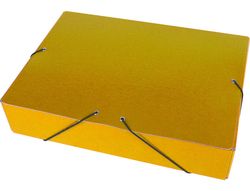 Carpeta Proyectos Liderpapel Folio Lomo 70Mm Carton Gofrado Amarilla