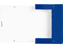 Carpeta Proyectos Liderpapel Folio Lomo 70Mm Carton Gofrado Azul