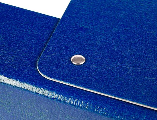 Carpeta Proyectos Liderpapel Folio Lomo 70Mm Carton Gofrado Azul