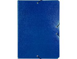 Carpeta Proyectos Liderpapel Folio Lomo 70Mm Carton Gofrado Azul