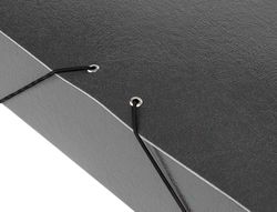 Carpeta Proyectos Liderpapel Folio Lomo 70Mm Carton Gofrado Gris