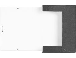 Carpeta Proyectos Liderpapel Folio Lomo 70Mm Carton Gofrado Gris