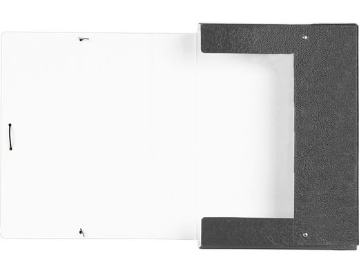 Carpeta Proyectos Liderpapel Folio Lomo 70Mm Carton Gofrado Gris