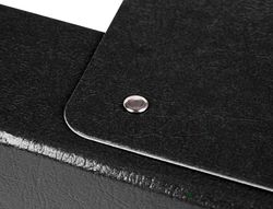 Carpeta Proyectos Liderpapel Folio Lomo 70Mm Carton Gofrado Negra