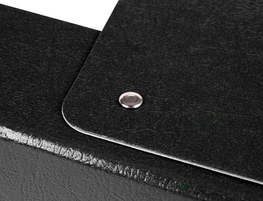 Carpeta Proyectos Liderpapel Folio Lomo 70Mm Carton Gofrado Negra