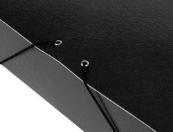 Carpeta Proyectos Liderpapel Folio Lomo 70Mm Carton Gofrado Negra