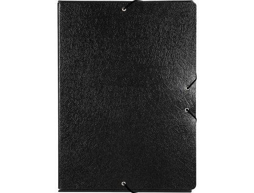 Carpeta Proyectos Liderpapel Folio Lomo 70Mm Carton Gofrado Negra