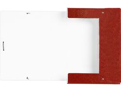 Carpeta Proyectos Liderpapel Folio Lomo 70Mm Carton Gofrado Roja
