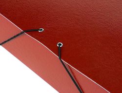 Carpeta Proyectos Liderpapel Folio Lomo 70Mm Carton Gofrado Roja