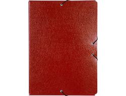 Carpeta Proyectos Liderpapel Folio Lomo 70Mm Carton Gofrado Roja