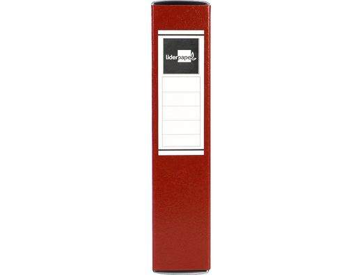 Carpeta Proyectos Liderpapel Folio Lomo 70Mm Carton Gofrado Roja