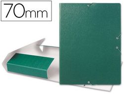 Carpeta Proyectos Liderpapel Folio Lomo 70Mm Carton Gofrado Verde