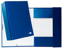 Carpeta Proyectos Liderpapel Folio Lomo 90Mm Carton Forrado Azul