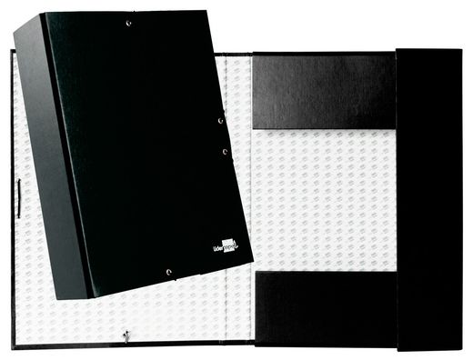Carpeta Proyectos Liderpapel Folio Lomo 90Mm Carton Forrado Negra