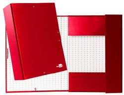 Carpeta Proyectos Liderpapel Folio Lomo 90Mm Carton Forrado Roja