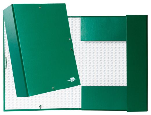 Carpeta Proyectos Liderpapel Folio Lomo 90Mm Carton Forrado Verde