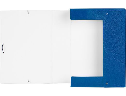 Carpeta Proyectos Liderpapel Folio Lomo 90Mm Carton Gofrado Azul