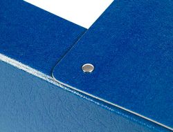 Carpeta Proyectos Liderpapel Folio Lomo 90Mm Carton Gofrado Azul