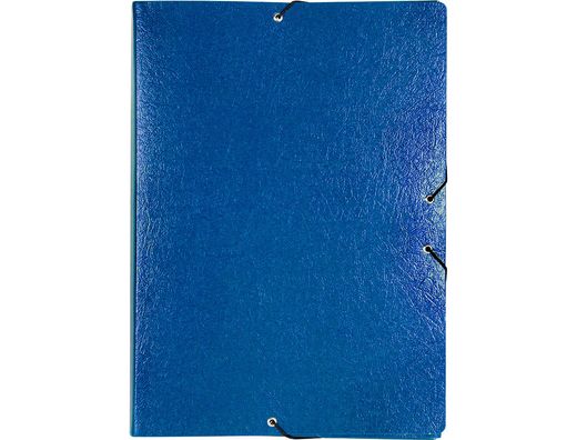 Carpeta Proyectos Liderpapel Folio Lomo 90Mm Carton Gofrado Azul