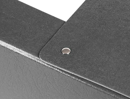 Carpeta Proyectos Liderpapel Folio Lomo 90Mm Carton Gofrado Gris