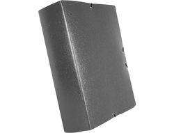 Carpeta Proyectos Liderpapel Folio Lomo 90Mm Carton Gofrado Gris