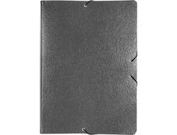 Carpeta Proyectos Liderpapel Folio Lomo 90Mm Carton Gofrado Gris