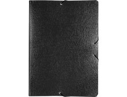 Carpeta Proyectos Liderpapel Folio Lomo 90Mm Carton Gofrado Negra