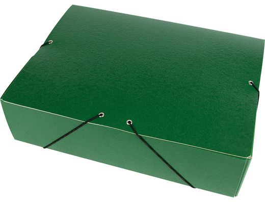 Carpeta Proyectos Liderpapel Folio Lomo 90Mm Carton Gofrado Verde