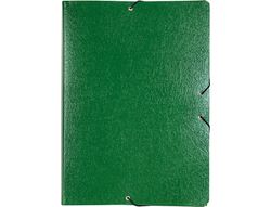 Carpeta Proyectos Liderpapel Folio Lomo 90Mm Carton Gofrado Verde